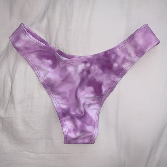 Purple Tie Dye Swim Bottoms - Picture 2 of 3